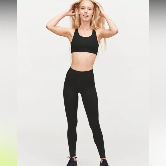 Girlfriend Collective Black Compressive Mid-Rise Legging - Picture 1 of 11